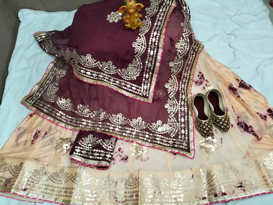 Beautiful gotta work lehanga chunni collection  uploaded by FASHION MART on 3/17/2023