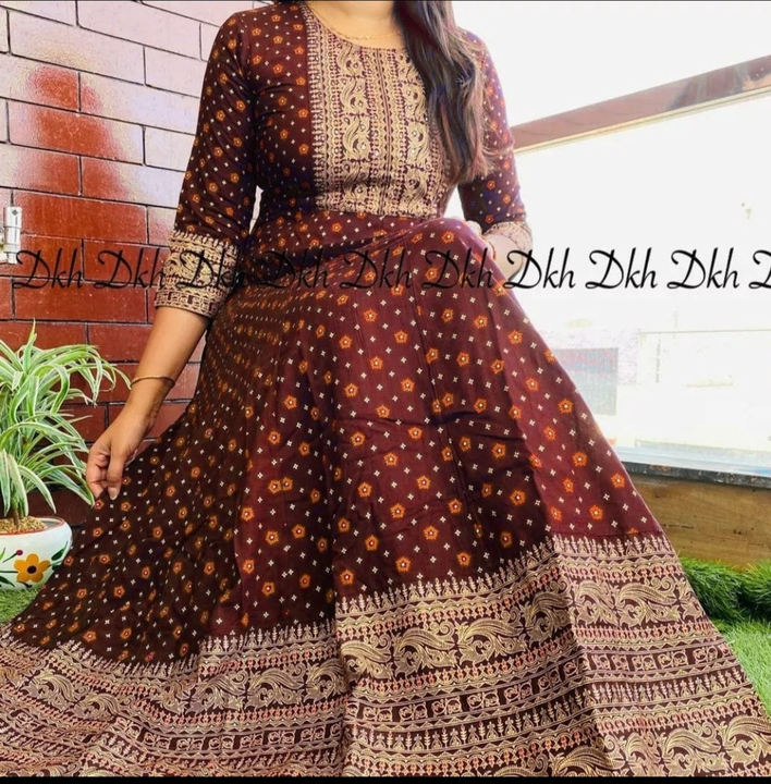 Brown gown uploaded by Sandhya enterprises on 3/17/2023