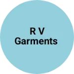 Business logo of R V garments