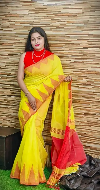 Handloom Saree with BP  uploaded by New Saha textile on 3/17/2023