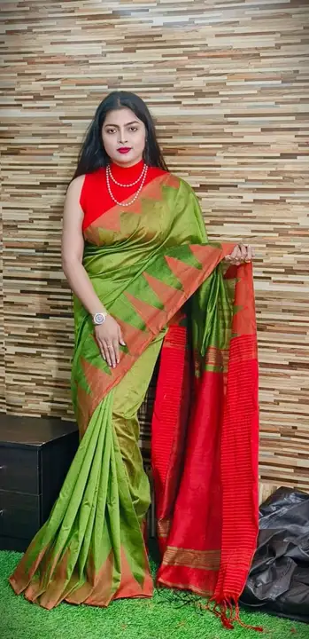 Handloom Saree with BP  uploaded by New Saha textile on 3/17/2023
