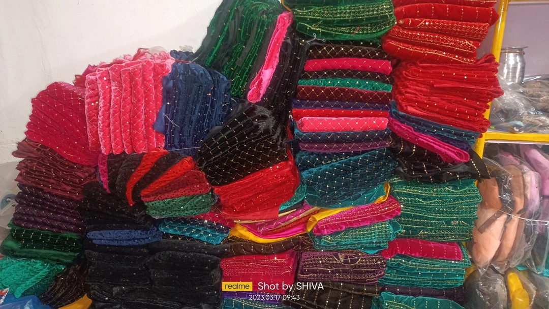 Velvet sitara work blouse pcs uploaded by SHIVA ENTERPRISE on 9/30/2023