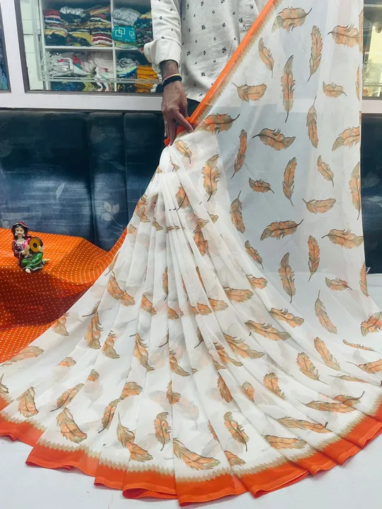 Soft weightless georgette saree uploaded by N K SAREES  on 3/17/2023