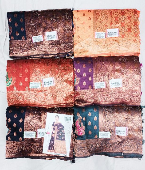 Organza silk with siroski uploaded by Vinayak textiles on 3/18/2023