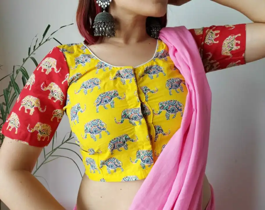 Handblock blouse uploaded by Sawan handicrafts on 3/18/2023
