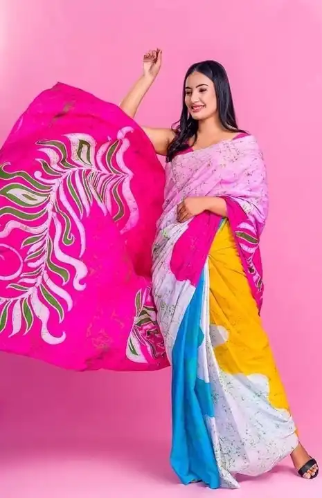 Digital print saari banglori silk free shipping  uploaded by Takshvi collection on 3/18/2023