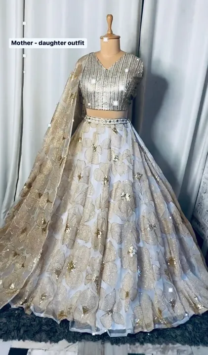 Lehenga choli mom and daughter combo price 2250 uploaded by Taha fashion from surat on 3/18/2023