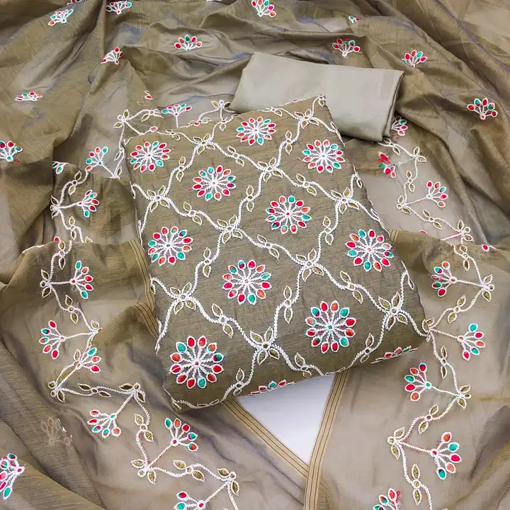 Exclusive Dress Material Suit  For Women*

🌹Top Fabrics:- *HEAVY MODAL chanderi EMBROIDERYWORK *

 uploaded by Taha fashion from surat on 3/18/2023