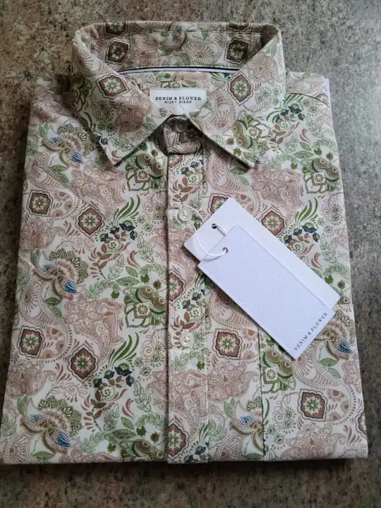 Denim flower shirt half sleeve  uploaded by Stock Lot Hub on 3/18/2023
