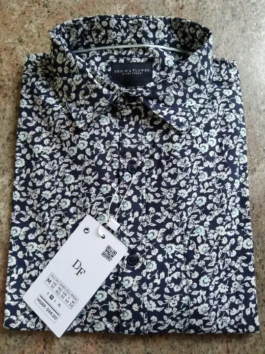 Denim flower shirt half sleeve  uploaded by Stock Lot Hub on 3/18/2023