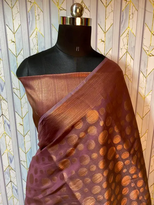 Copper kubera pattu saree uploaded by Shoaib collection on 3/18/2023