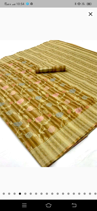 Modal silk with Mina kari work uploaded by Disha collection on 3/18/2023