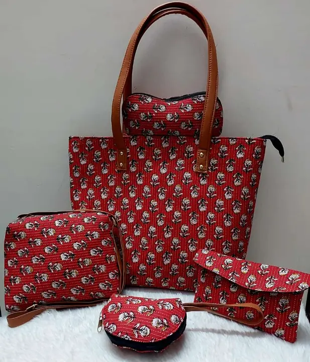 Jaipuri print bag uploaded by Nayab fashion on 3/18/2023
