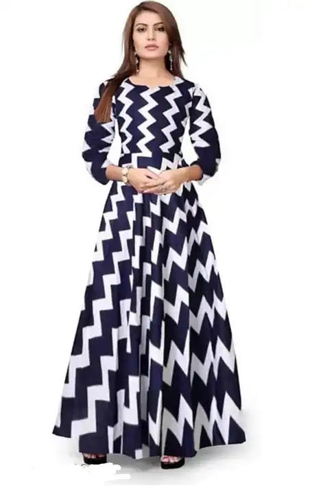 Rayon Printed Gown uploaded by Ahinsa Fashion on 3/18/2023