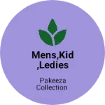 Business logo of Mens,kid,ledies wear