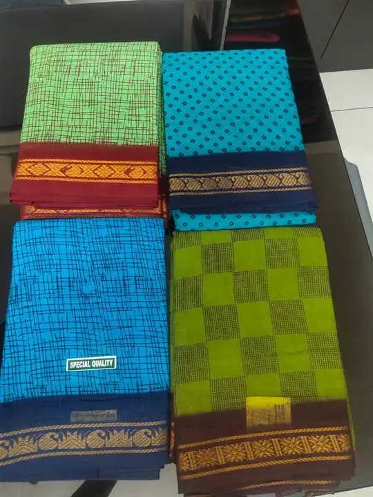 Cotton sarees uploaded by business on 3/18/2023