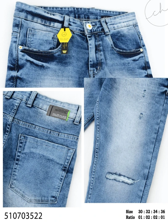 TONE DENIM JEANS SETWISE  uploaded by KRAFT (jeans & casuals) on 3/18/2023