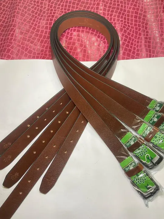 Full grain print leather belt 35mm uploaded by Shariq enterprises on 3/18/2023