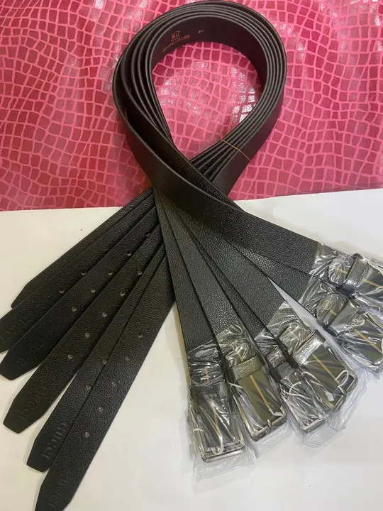 Buti print grain leather belt  uploaded by Shariq enterprises on 3/18/2023