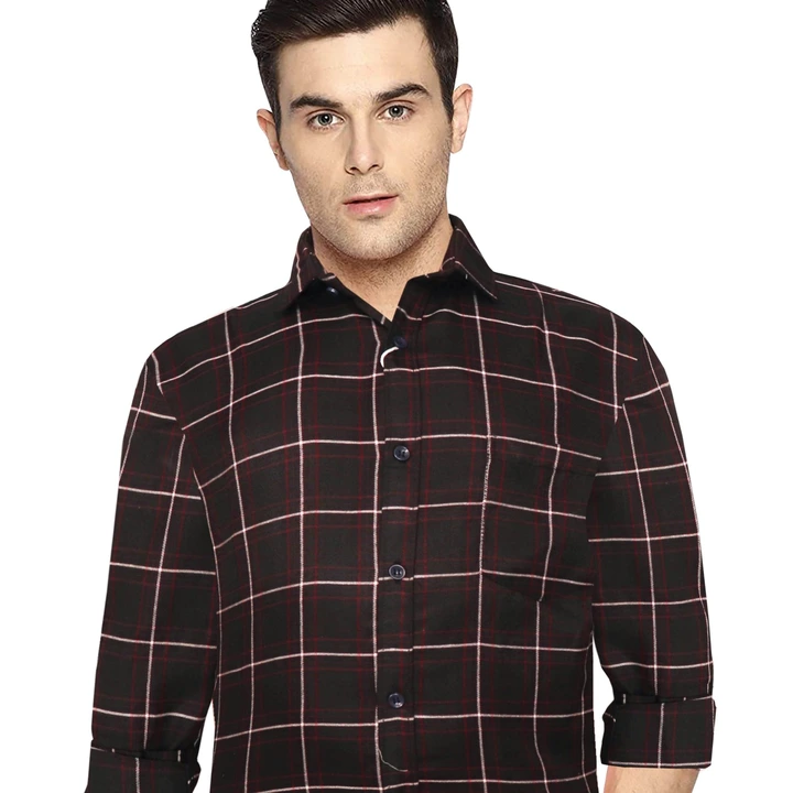 Men's checked shirts uploaded by Kuldevi garment on 3/18/2023