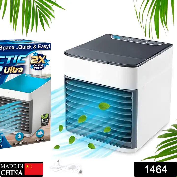 1464 Mini Portable Air Cooler, Personal Space Cooler Easy to fill water and mood led light and porta uploaded by DeoDap on 3/18/2023