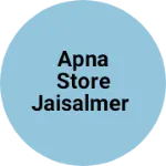 Business logo of Apna store jaisalmer