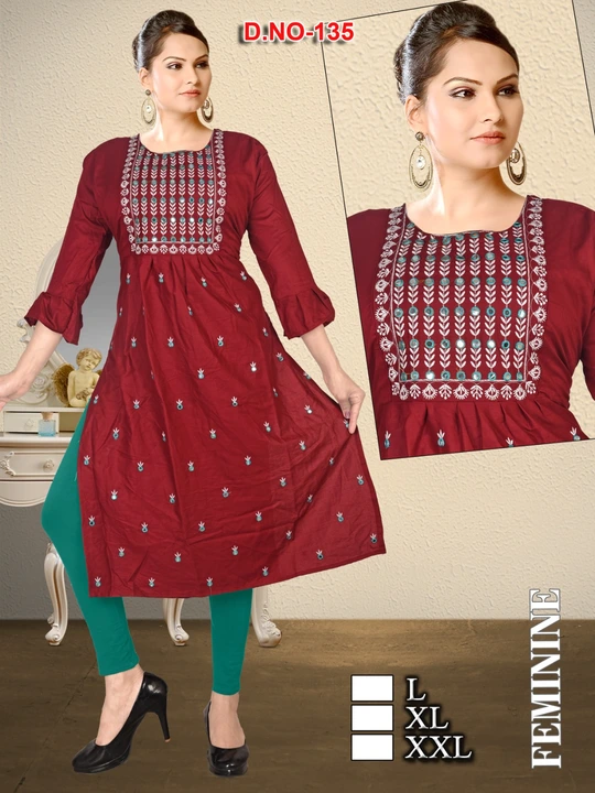 Nayra cut kurti uploaded by Ashiyana fashion  on 3/18/2023