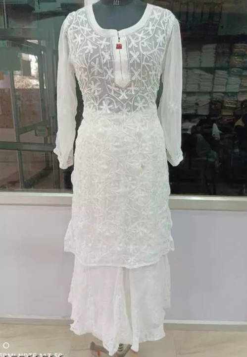Lucknowi chikankari suits  uploaded by Mahira Chikan Art on 3/18/2023