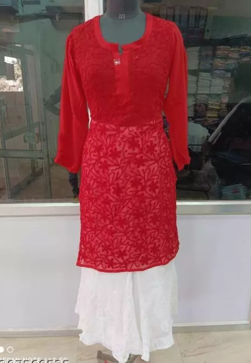 Lucknowi chikankari suits  uploaded by Mahira Chikan Art on 3/18/2023