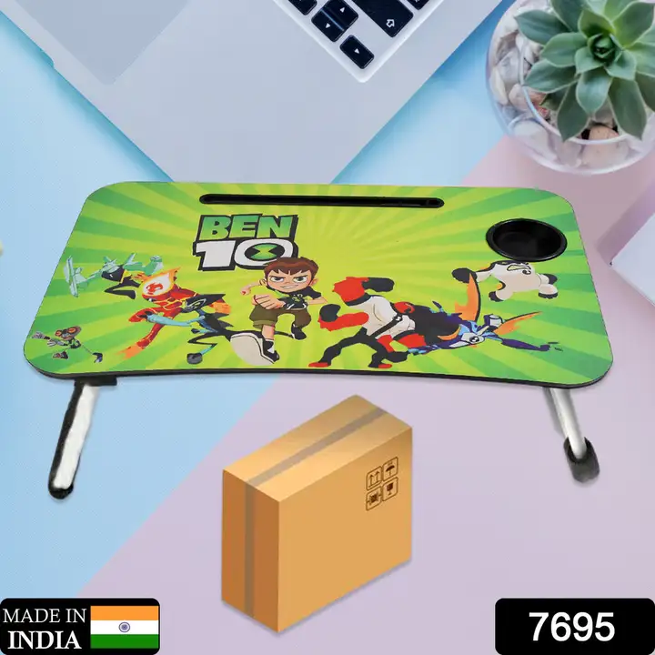 7695 Ben 10 Design Foldable Bed Study Table Portable Multifunction Laptop Table Lapdesk for Children uploaded by DeoDap on 3/18/2023