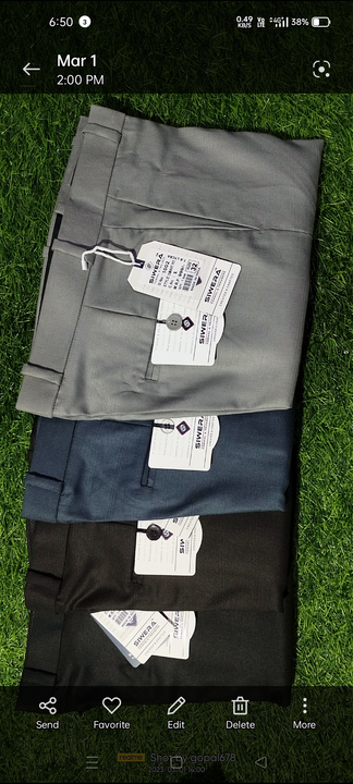 Formal trousers  uploaded by Ashapura Enterprises on 3/18/2023