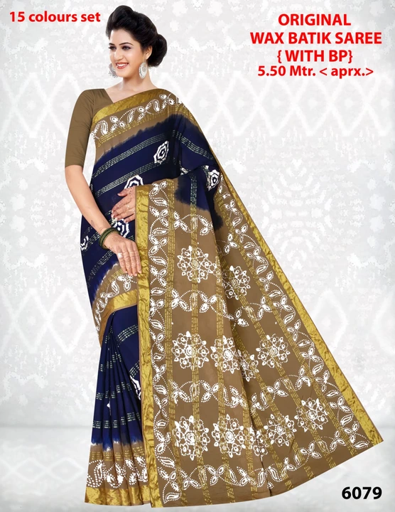 cotton batik sarees  uploaded by ridhhi dresses on 3/18/2023