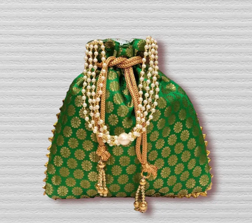 Fancy brocket potli bags  uploaded by Deepak handicrafts on 3/18/2023
