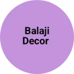 Business logo of Balaji decor