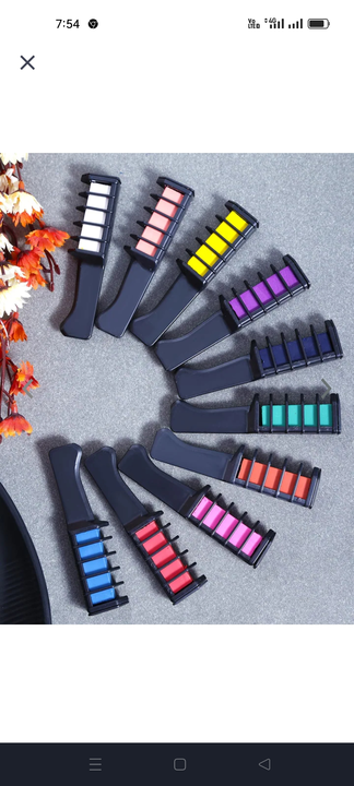 Available best price hair color chalk comb uploaded by business on 3/18/2023