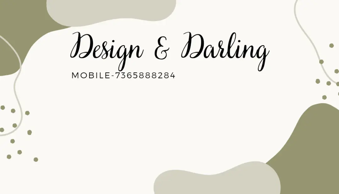 Visiting card store images of Design and Darling
