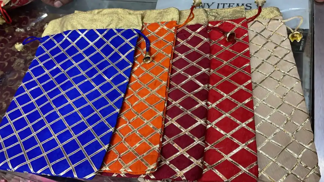 Gota chack potli bags uploaded by Deepak handicrafts on 5/23/2024