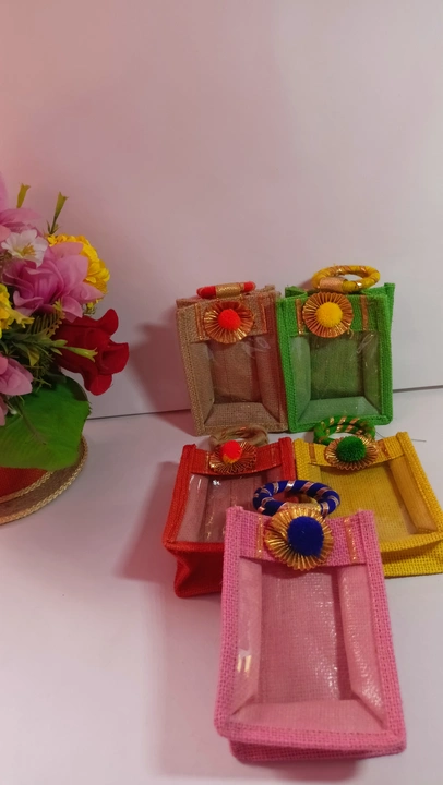 Jute mini bags uploaded by Deepak handicrafts on 3/18/2023