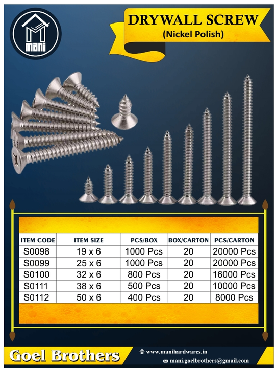 DRYWALL SCREW uploaded by business on 3/18/2023