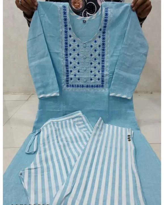 Khadi Cotton Kurti Trouser  uploaded by The Indian Shop  on 3/18/2023