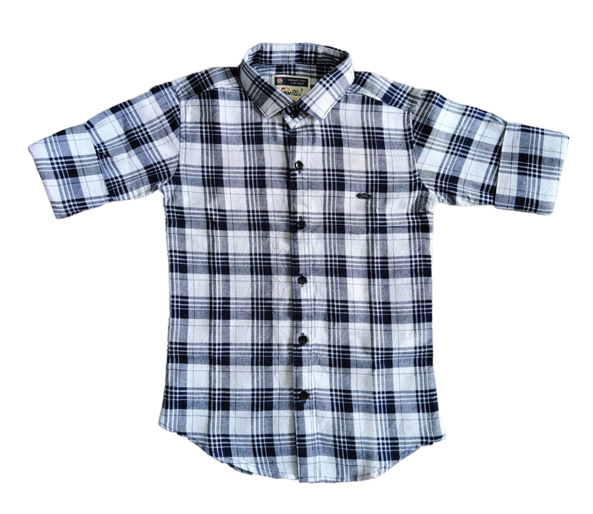 Boys indigo check shirts  uploaded by Shreeji enterprise  on 3/18/2023