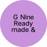 Business logo of G nine readymade & Garments