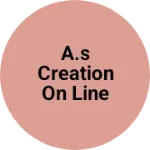 Business logo of A.s creation on line business