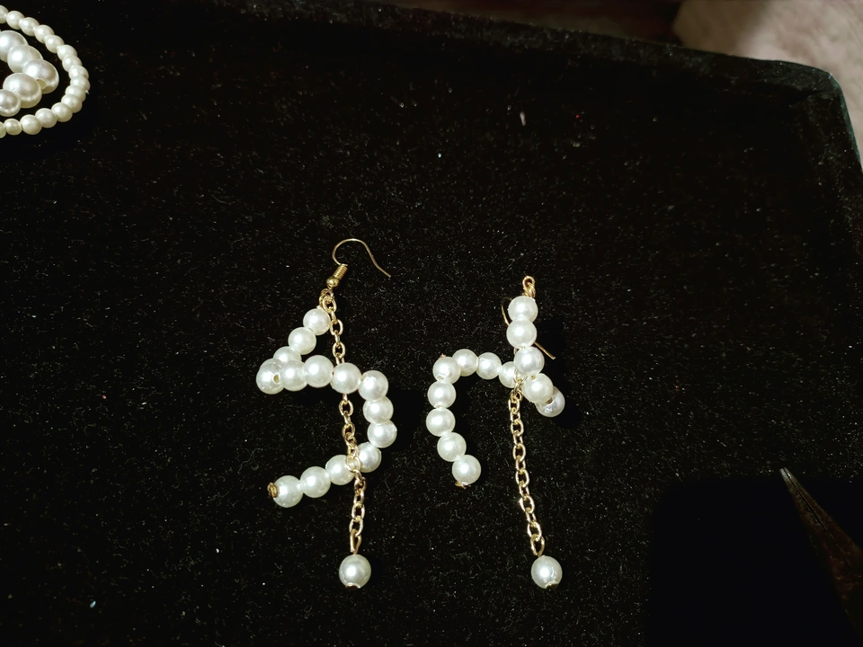 Pearl handmade earring  uploaded by Divine Sparkle on 3/18/2023