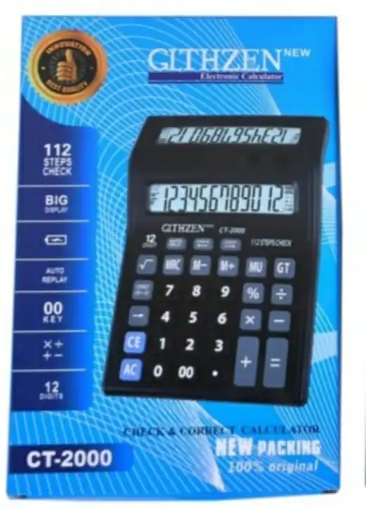 Product image of Ct2000 calculator, price: Rs. 260, ID: ct2000-calculator-efa9979d