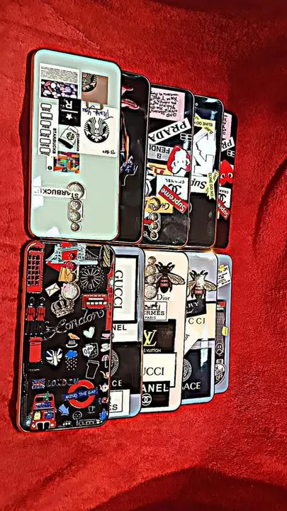 NEW PRINTED 6D CHROME CASE  STAR /GUCCI/PRADA/BURBERRY/LONDON  uploaded by Cover wholesaler on 3/18/2023