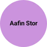 Business logo of Aafin stor