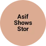 Business logo of Asif shows stor