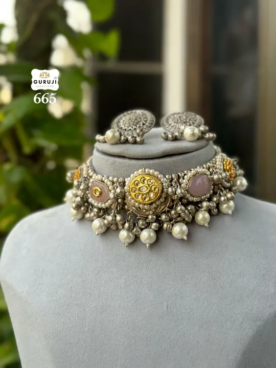 Post image Hey! Checkout my new product called
Silver pachi kundan jwellery.