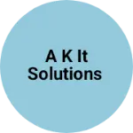 Business logo of A k it solutions